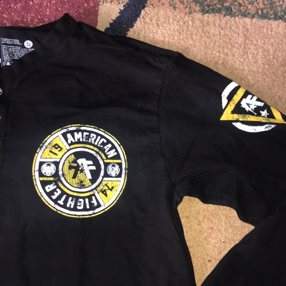 Men’s American Fighter Shirt Henley L 2XL NWT - Picture 2 of 4